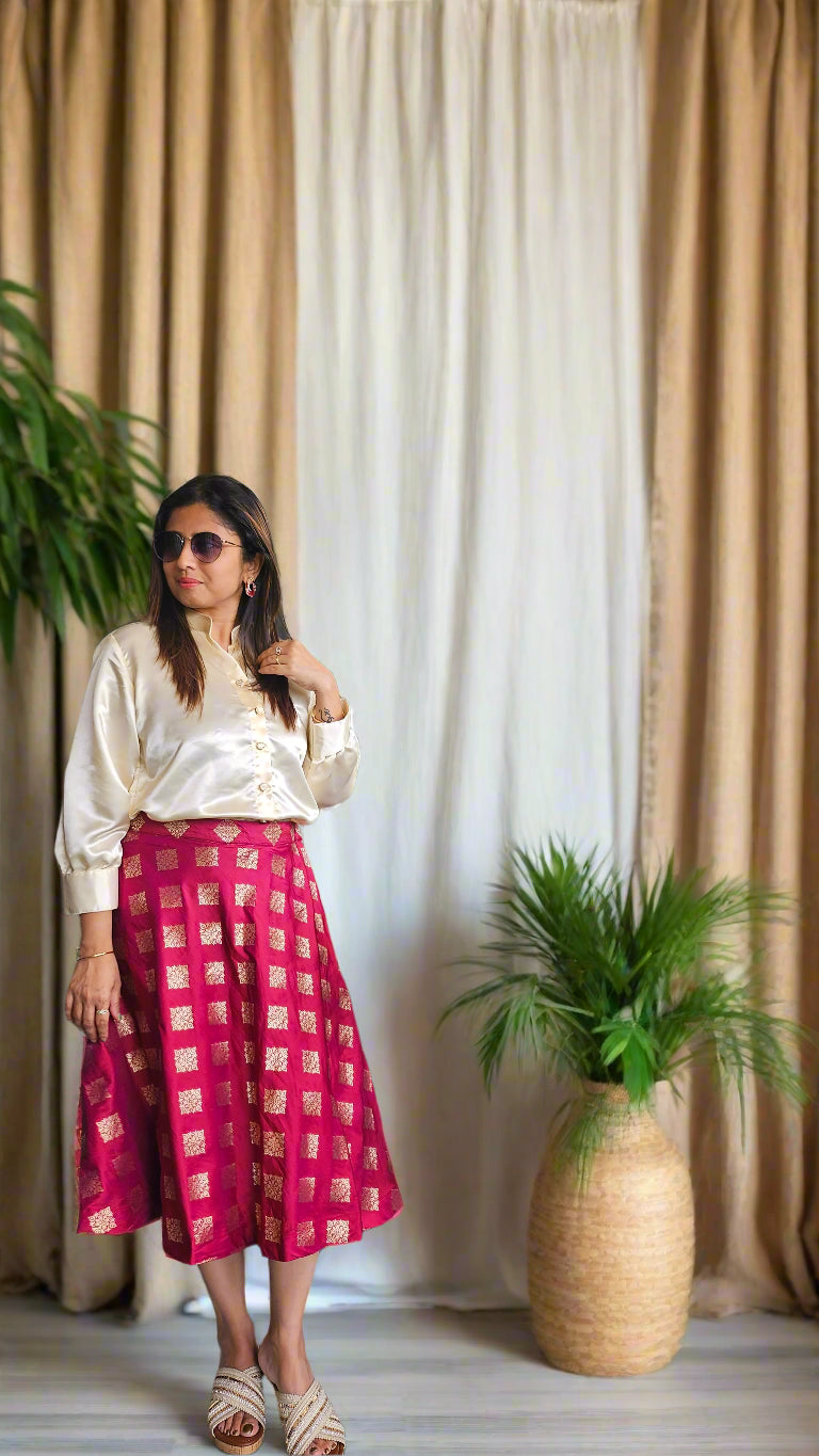 Jharokha Brocade Skirt