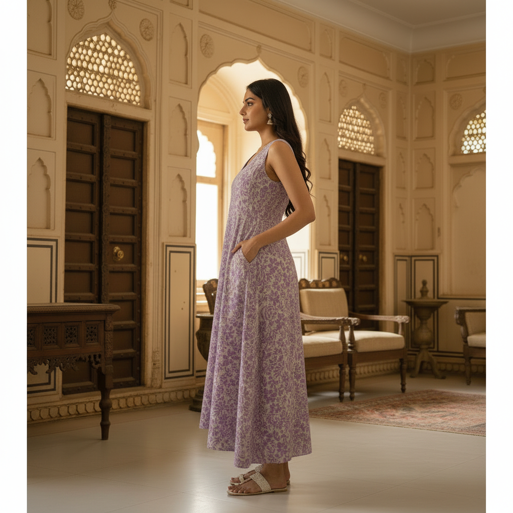 Lavender Aline comfy dress