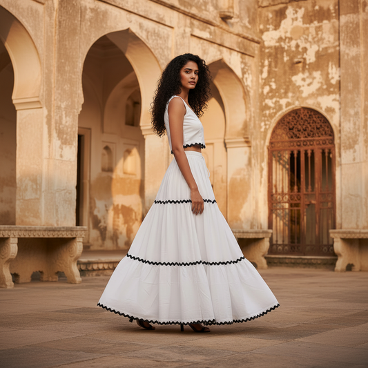 White Santorini Breeze Coord Set