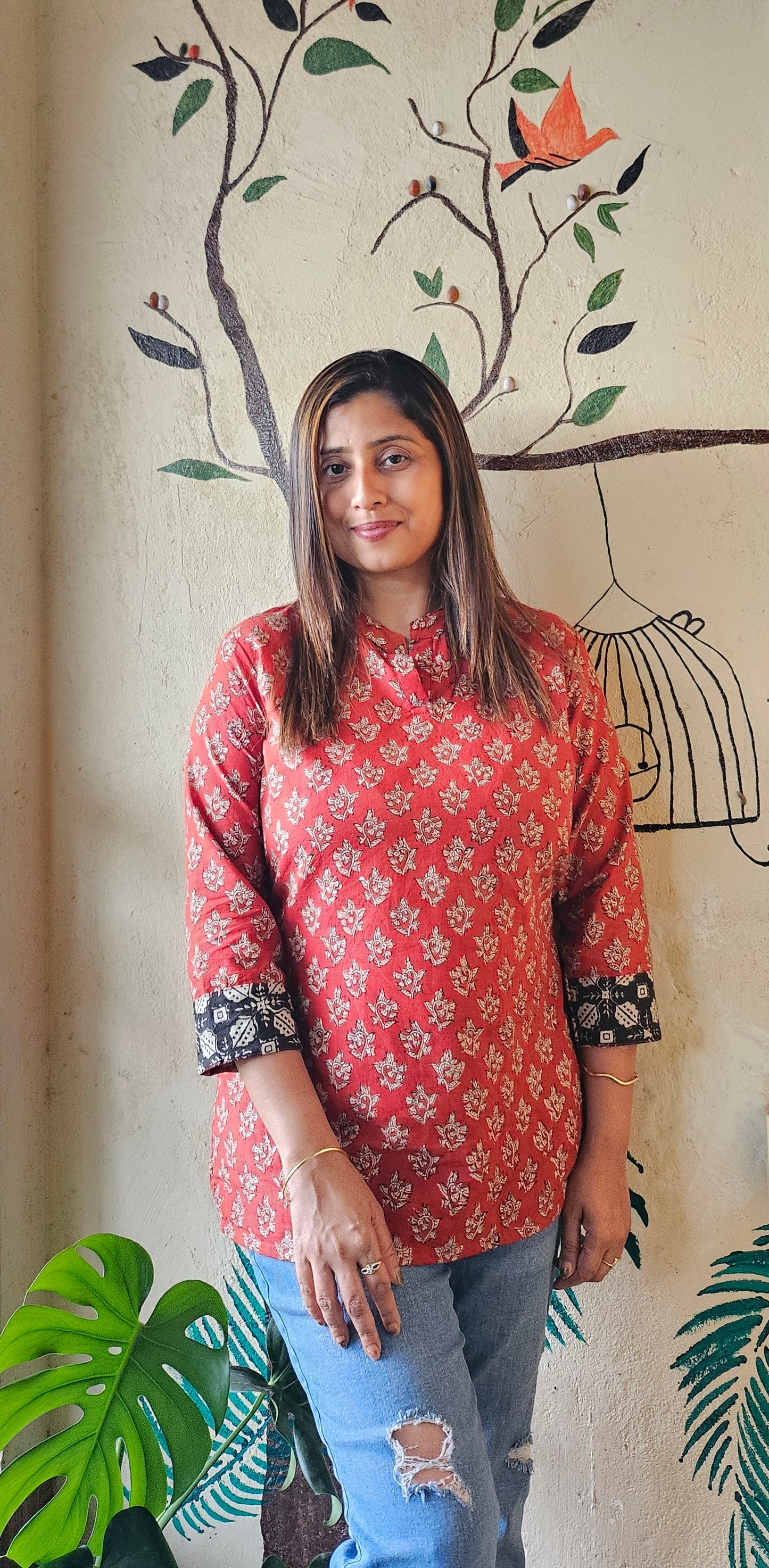 COTTON HANDBLOCK PRINT TOP