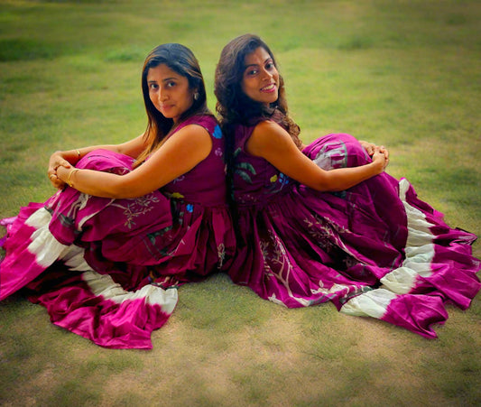Long Magenta dress