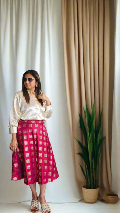 Jharokha Brocade Skirt