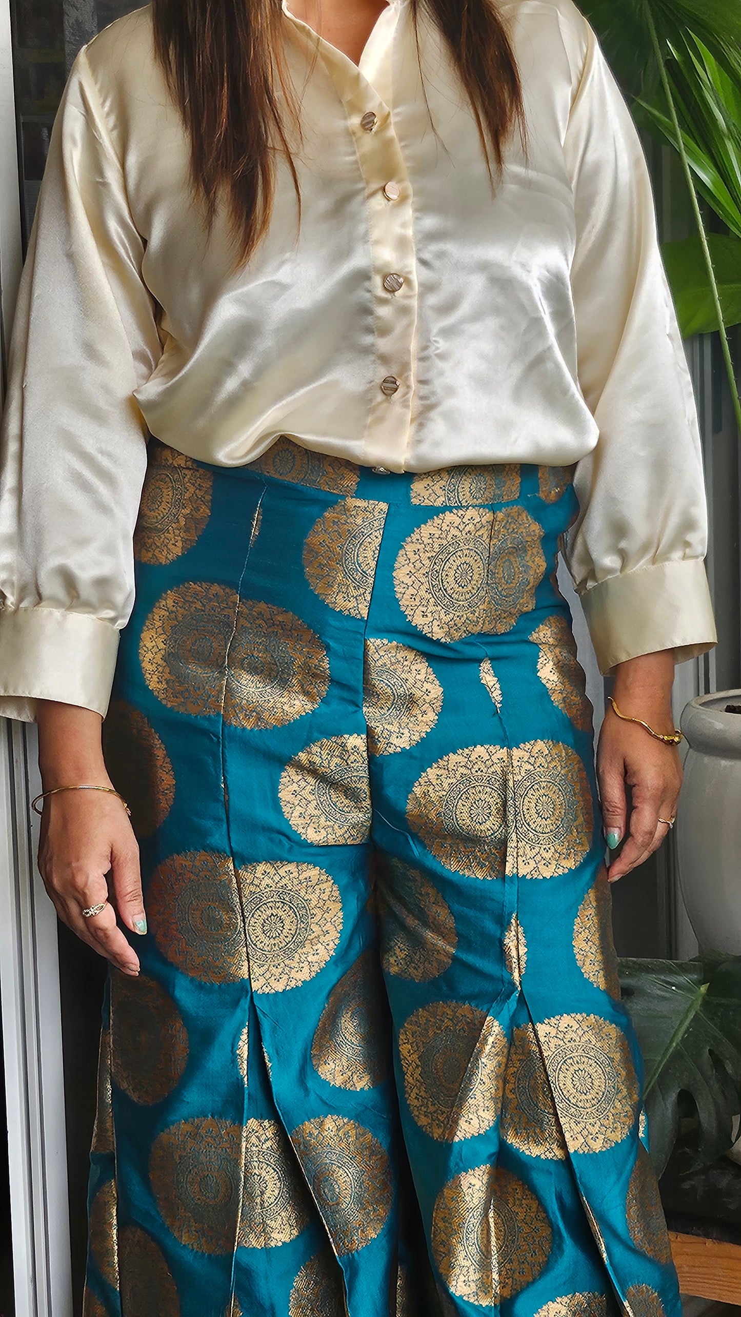 Zyra Brocade Flares