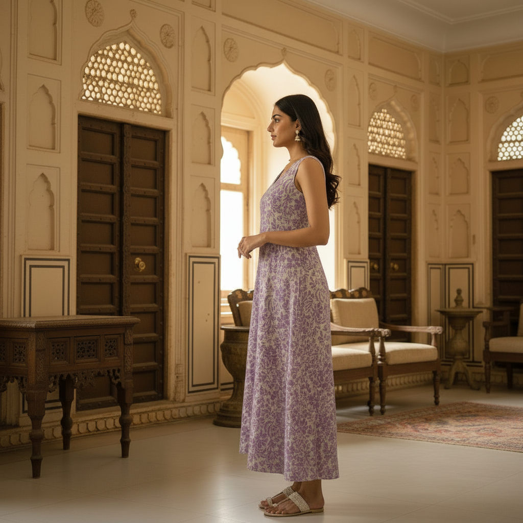 Lavender Aline comfy dress
