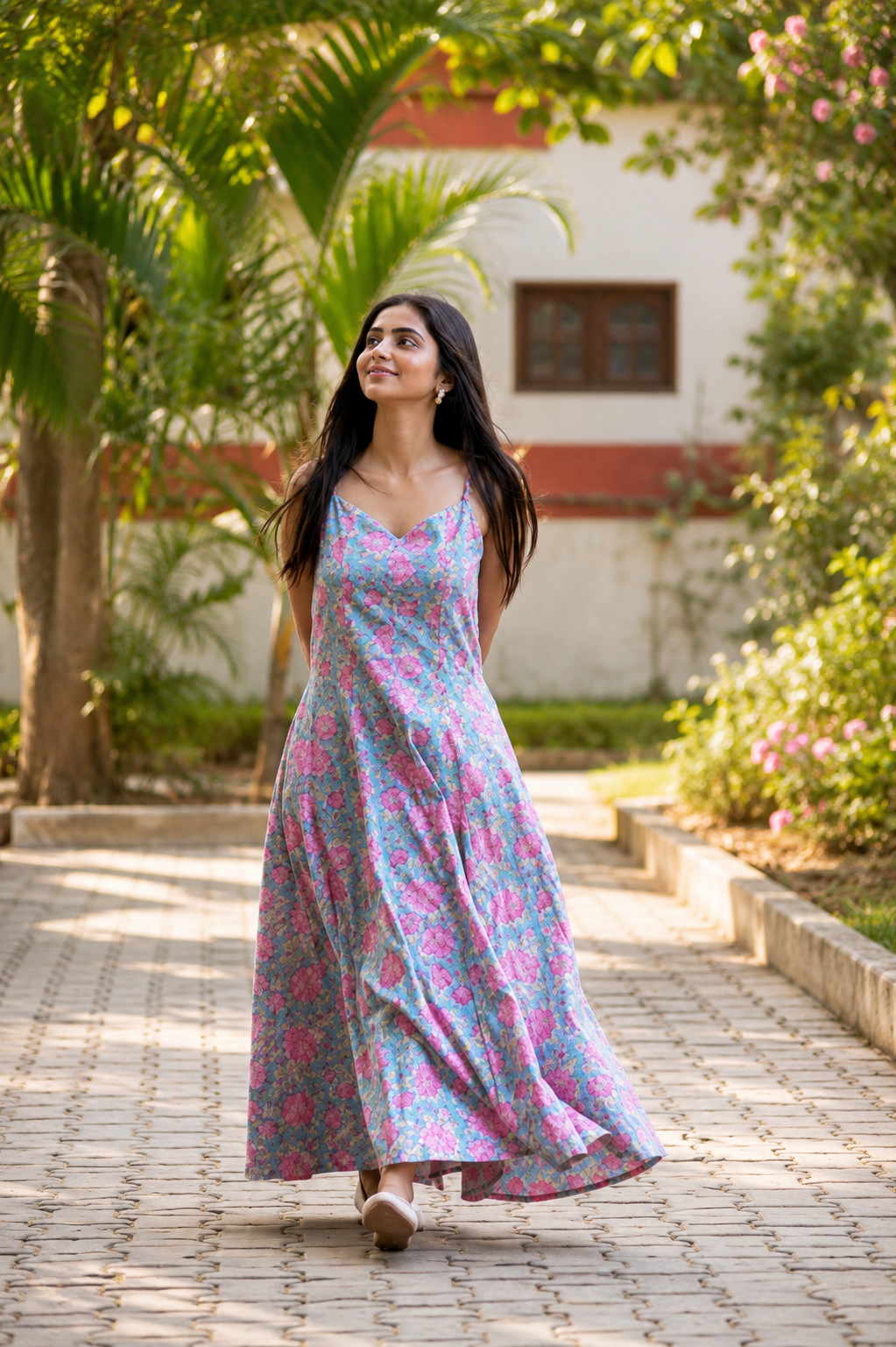 Rosewood Flared Maxi Dress
