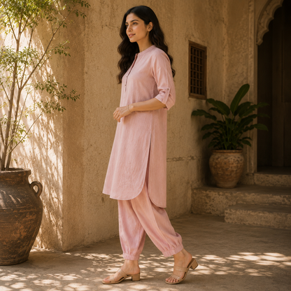 Dusty Rose Kurta Set