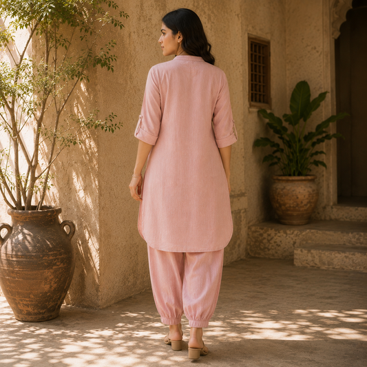 Dusty Rose Kurta Set
