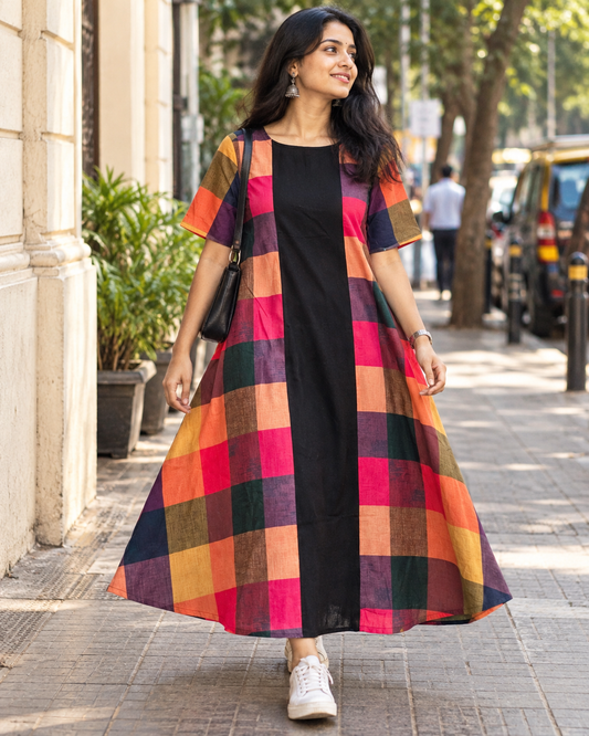 Mosaic Muse A-Line Dress