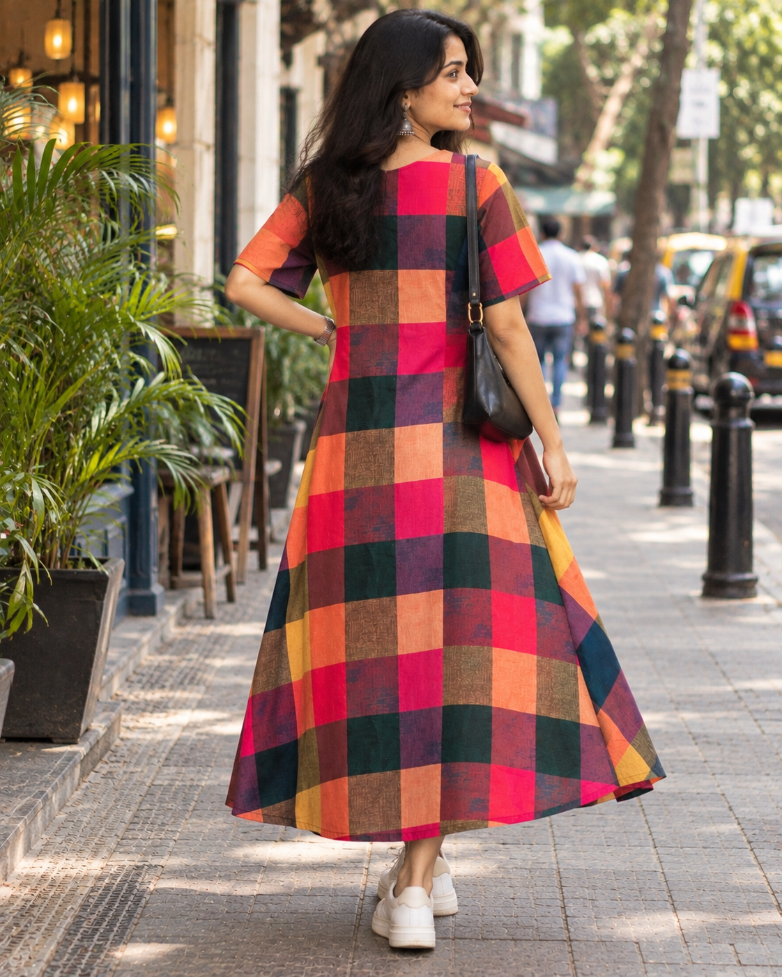 Mosaic Muse A-Line Dress