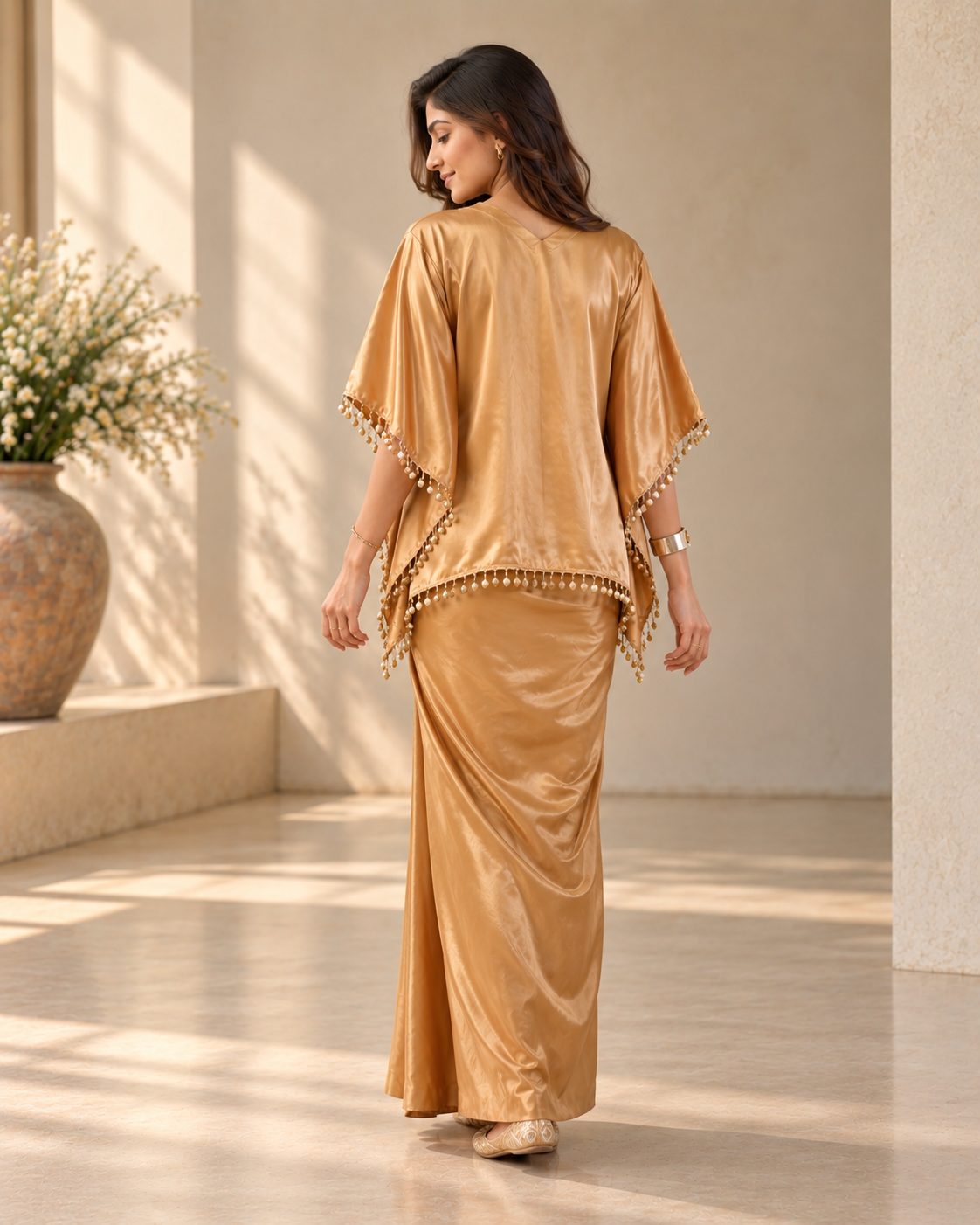 Sunehri Drape  Coord set