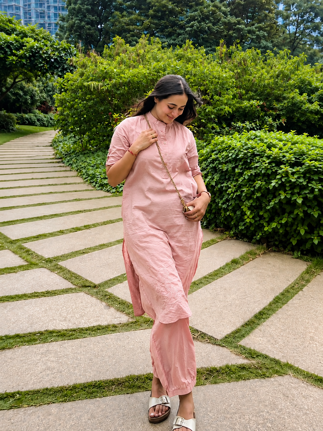 Dusty Rose Kurta Set