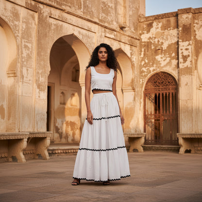 White Santorini Breeze Coord Set