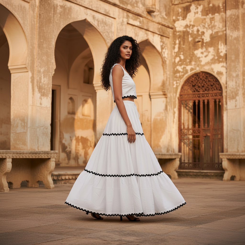White Santorini Breeze Coord Set