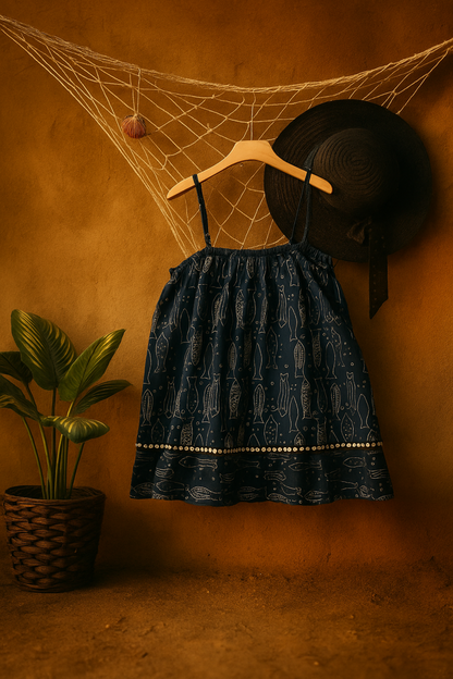 Mulmul noodles strap Top