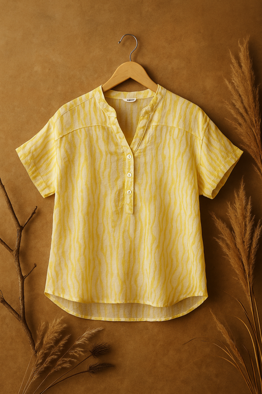 Shibori bloom shirt