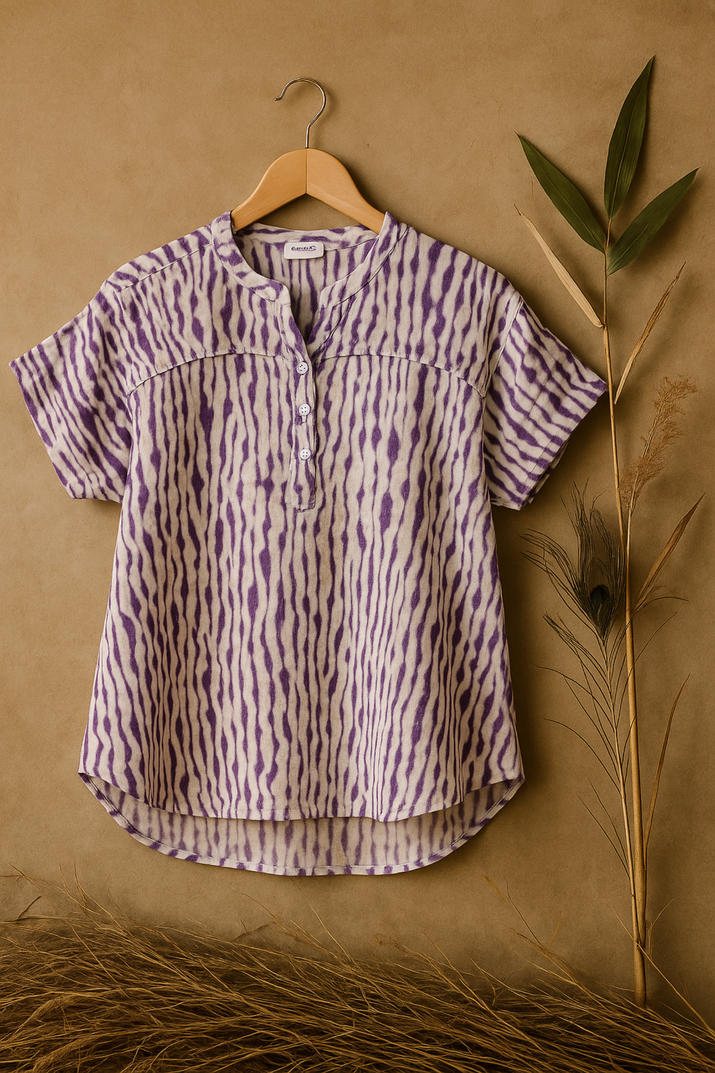 Shibori bloom shirt